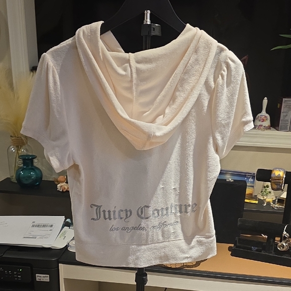Juicy Couture Tops - Juicy Couture Off-White Hoodie